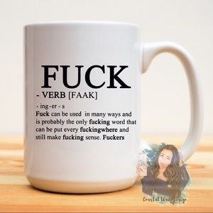 15oz Fu*k verb mug